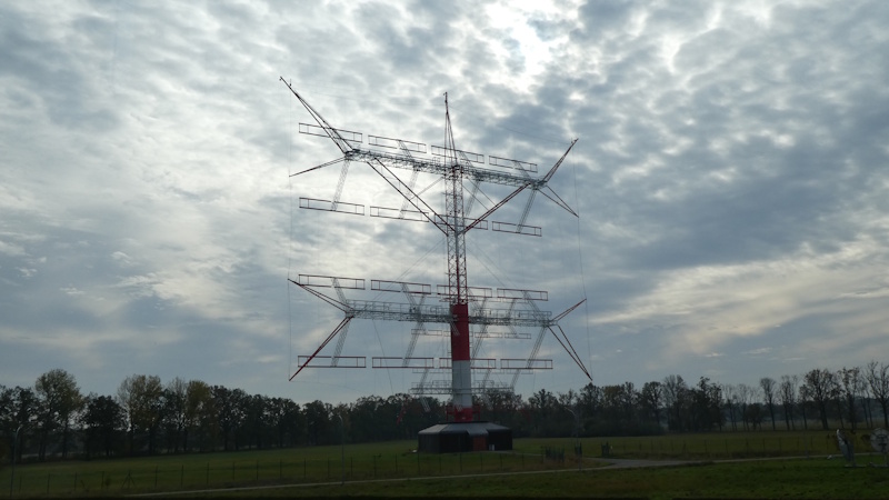 Exkursion nach Nauen,
 Sendemast