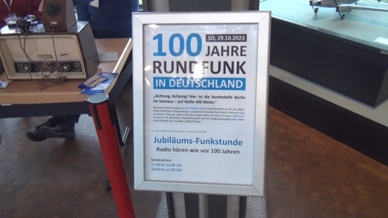 100 Jahre Radio,
 Vorführung