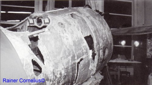 Vorderer Rumpfteil vor der Restaurierung im Jahr 2000